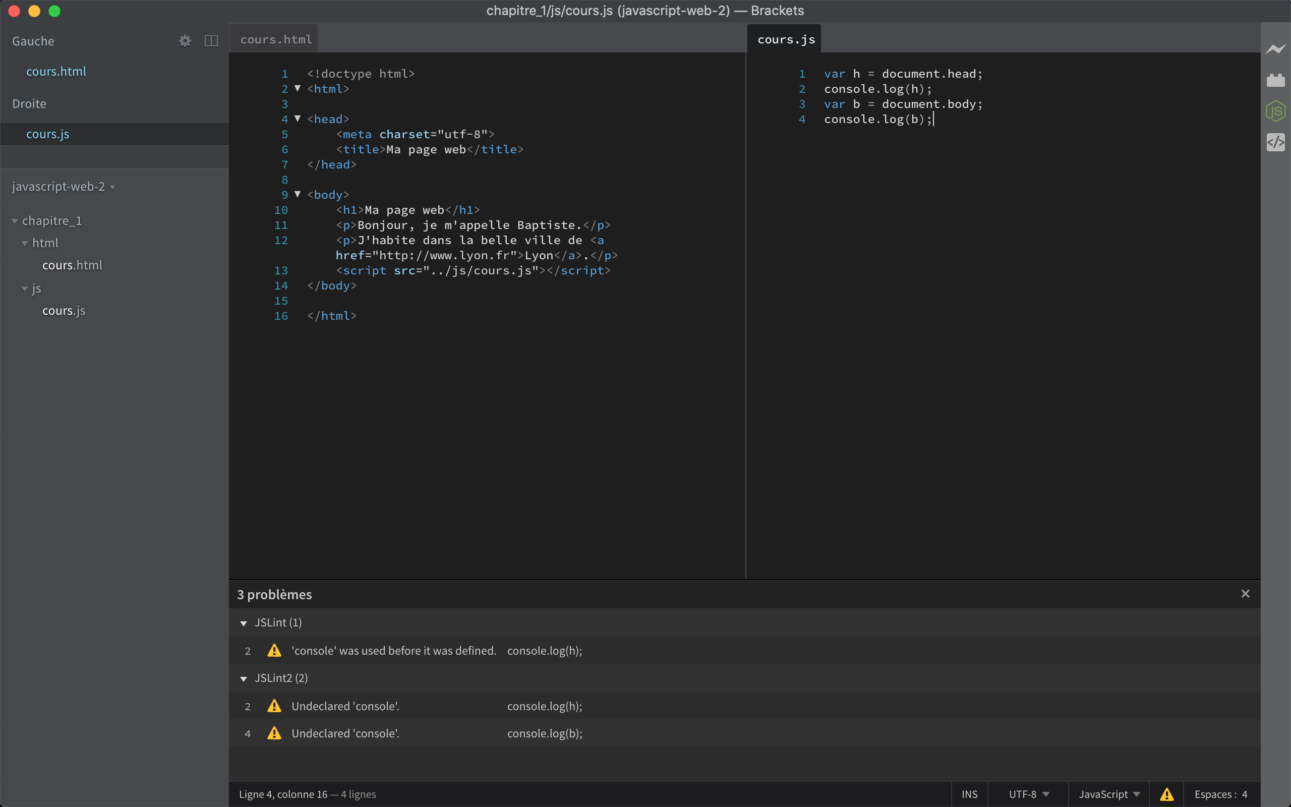 Brackets/JS console was used before it was defined par simoncambier